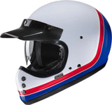Full-Face Motorcycle Helmet Hjc V60 Advanced Fiberglass Composite Mc21 Scoby Size 09 L