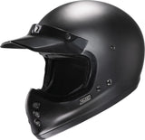 Full-Face Motorcycle Helmet Hjc V60 Advanced Fiberglass Composite Semi Flat Black Size 08 M