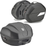 Black Top Case + Side Bags - 84 Lt Technopolymer - Givi Compatible With Honda Nc 750 S - Dct (2014-2015)
