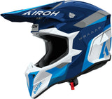 Off-Road Motorcycle Helmet Airoh Wraaap - Wrac18 Thermoplastic Hrt Gloss Blue Conquer Size M