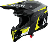 Off-Road Motorcycle Helmet Airoh Wraaap - Wrac31 Thermoplastic Hrt Matte Yellow Conquer Size Xxl