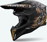 Off-Road Motorcycle Helmet Airoh Wraaap - Wrac35 Thermoplastic Hrt Matte Cyborg Size S