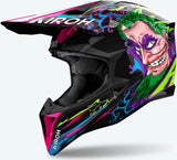 Off-Road Motorcycle Helmet Airoh Wraaap - Wram17 Thermoplastic Hrt Gloss Music Size S
