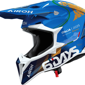 Off-Road Motorcycle Helmet Airoh Wraaap - Wrasdit25 Thermoplastic Hrt Gloss 6 Days Italy 2025 Size M