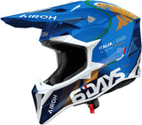 Off-Road Motorcycle Helmet Airoh Wraaap - Wrasdit25 Thermoplastic Hrt Gloss 6 Days Italy 2025 Size Xxl