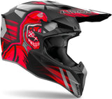 Off-Road Motorcycle Helmet Airoh Wraaap - Wrc55 Thermoplastic Hrt Matte Red Cyber Size Xl