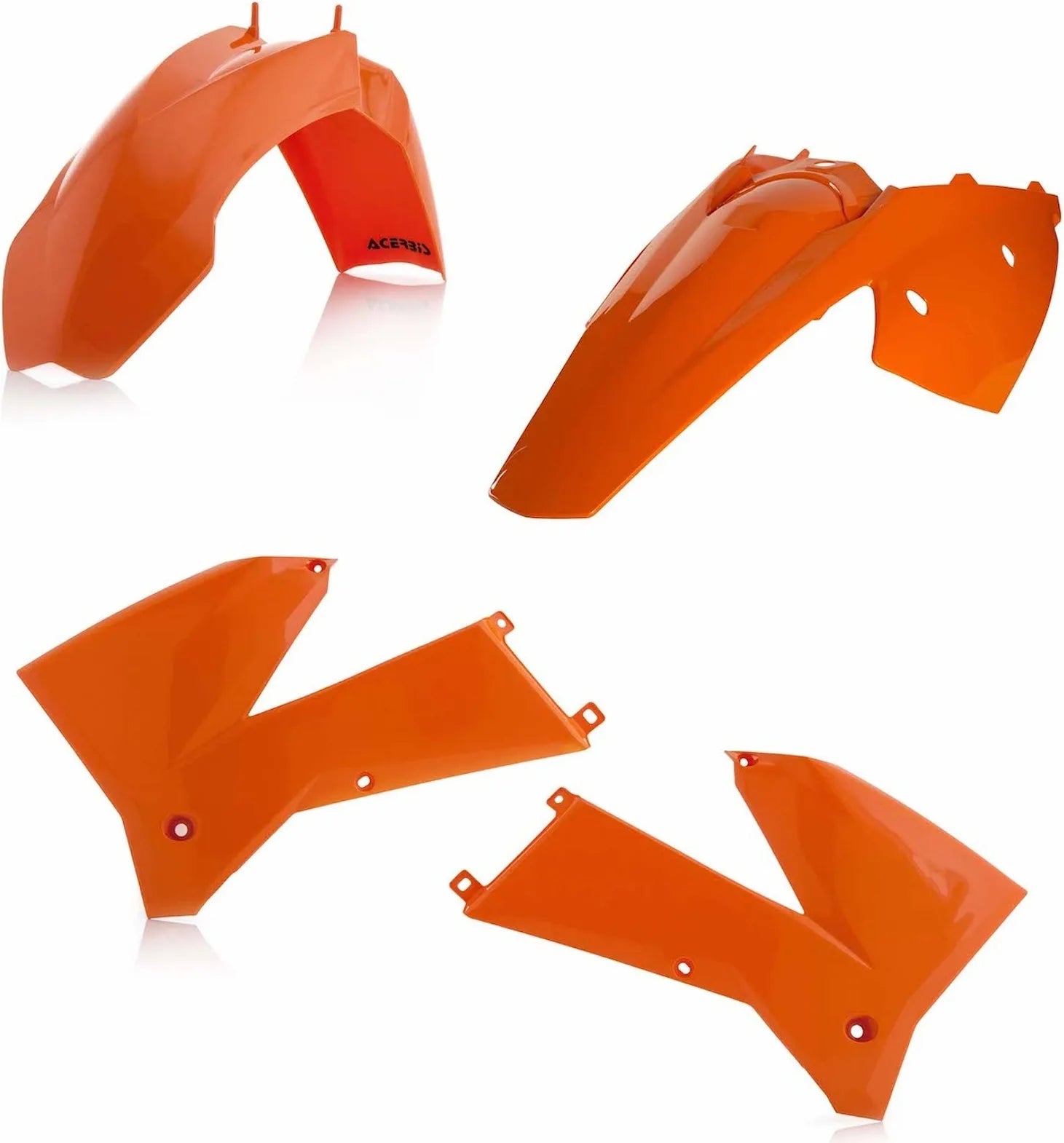 Plastics Kit - Acerbis Compatible With Ktm 125 Exc (2005-2007)