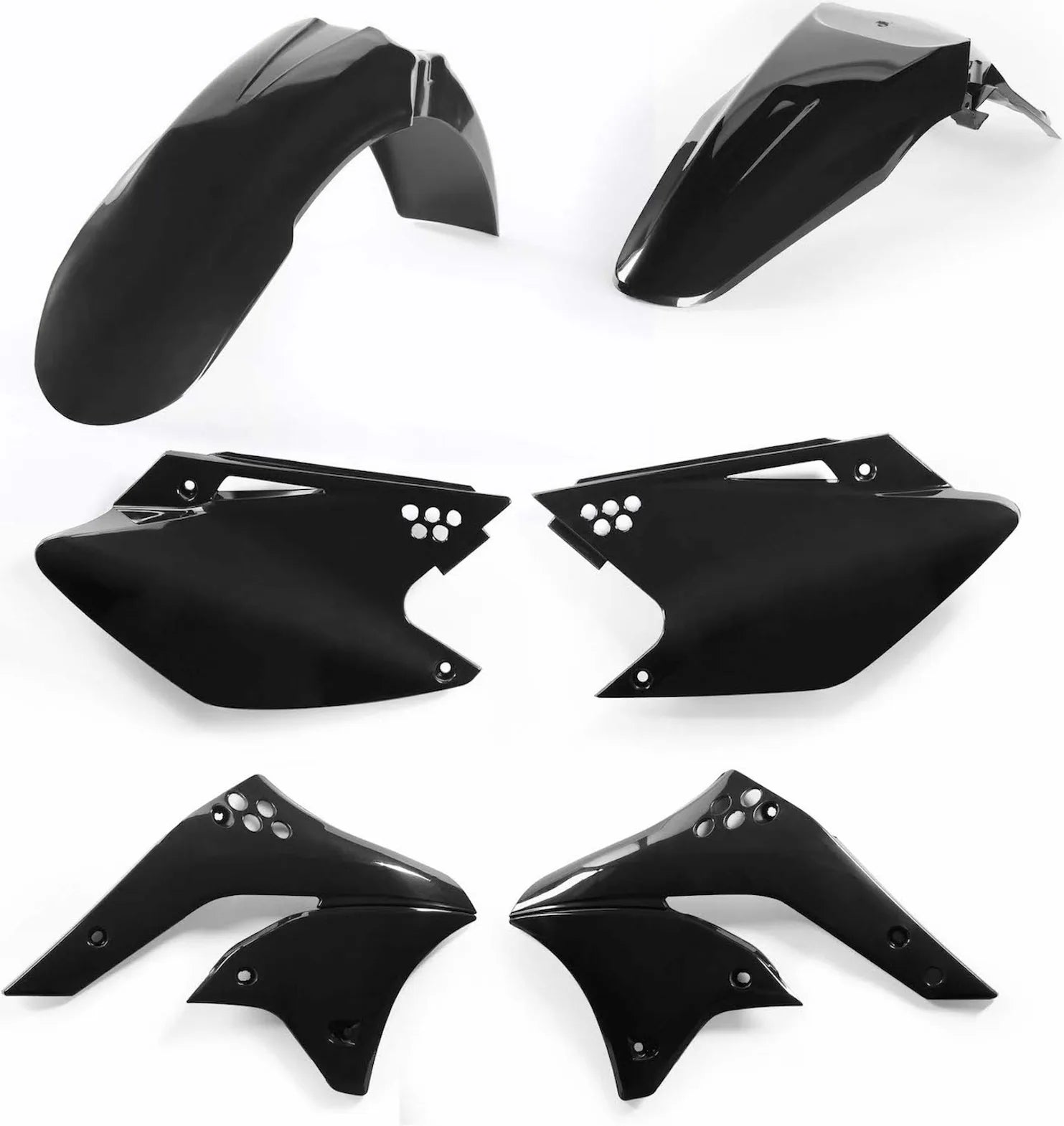 Plastics Kit - Acerbis Compatible With Kawasaki Kx 250 F (2006-2008)