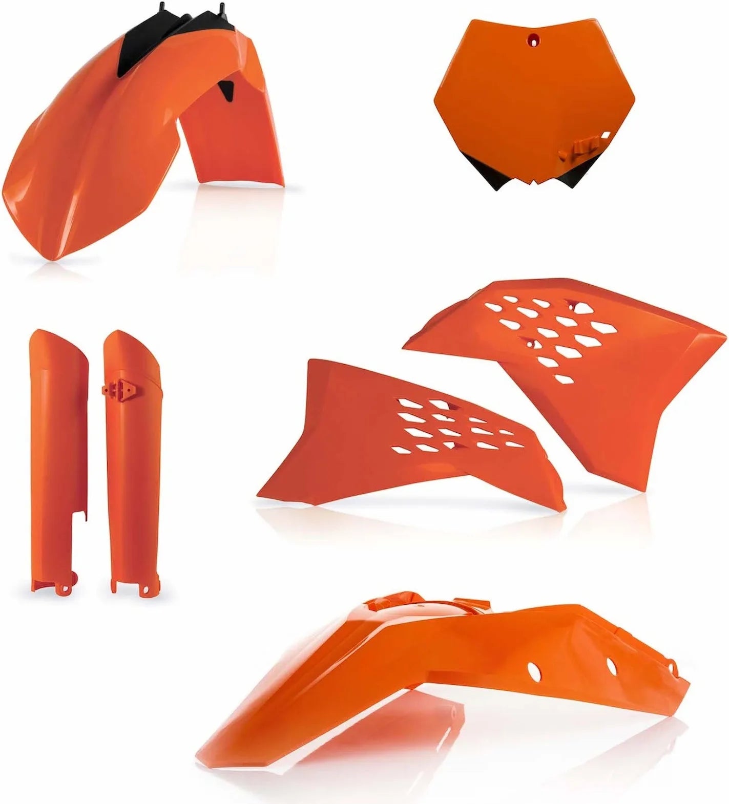 Plastics Full Kit - Acerbis Compatible With Ktm 350 Sx-F (2008-2010)
