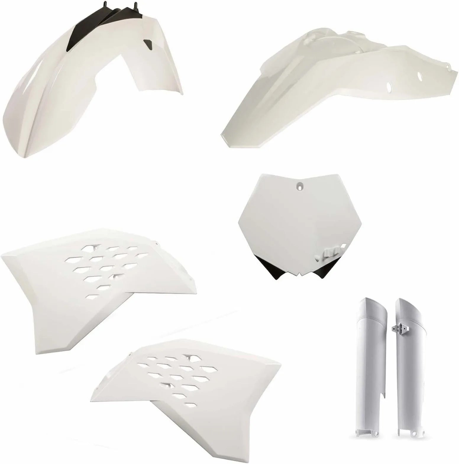 Plastics Full Kit - Acerbis Compatible With Ktm 350 Sx-F (2008-2010)
