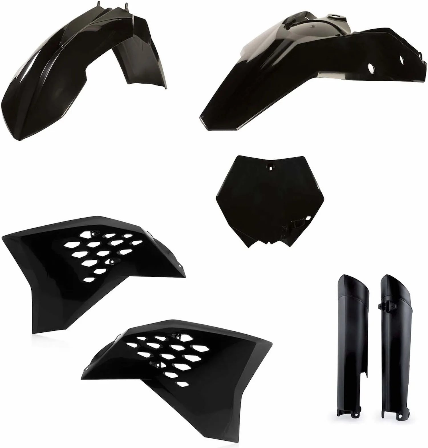 Plastics Full Kit - Acerbis Compatible With Ktm 450 Sx-F (2008-2010)