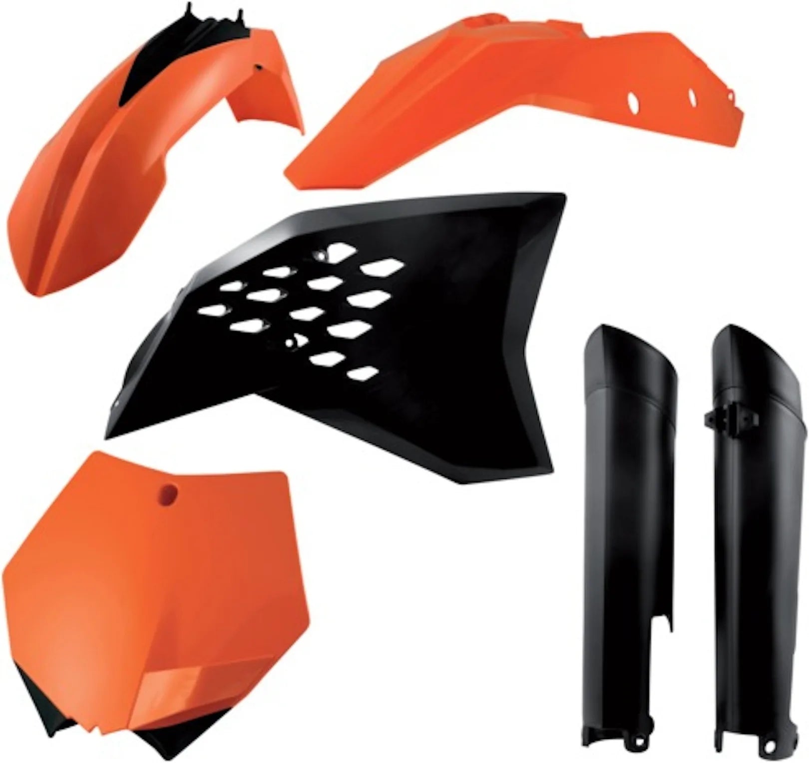 Plastics Full Kit - Acerbis Compatible With Ktm 350 Sx-F (2008-2010)