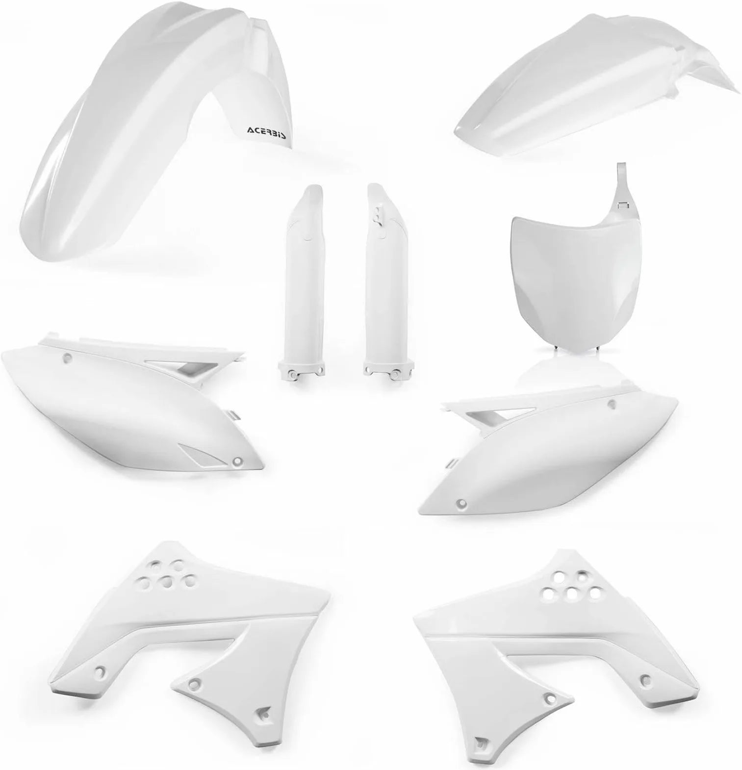 Plastics Kit - Acerbis Compatible With Kawasaki Kxf 250 (2009-2012)