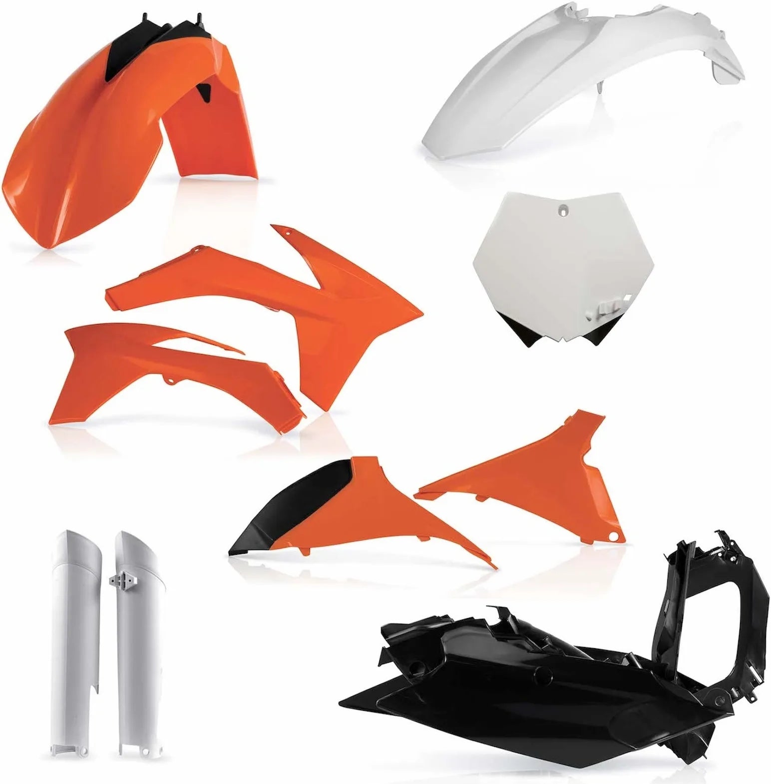 Plastics Full Kit - Acerbis Compatible With Ktm 450 Sx-F (2011-2012)