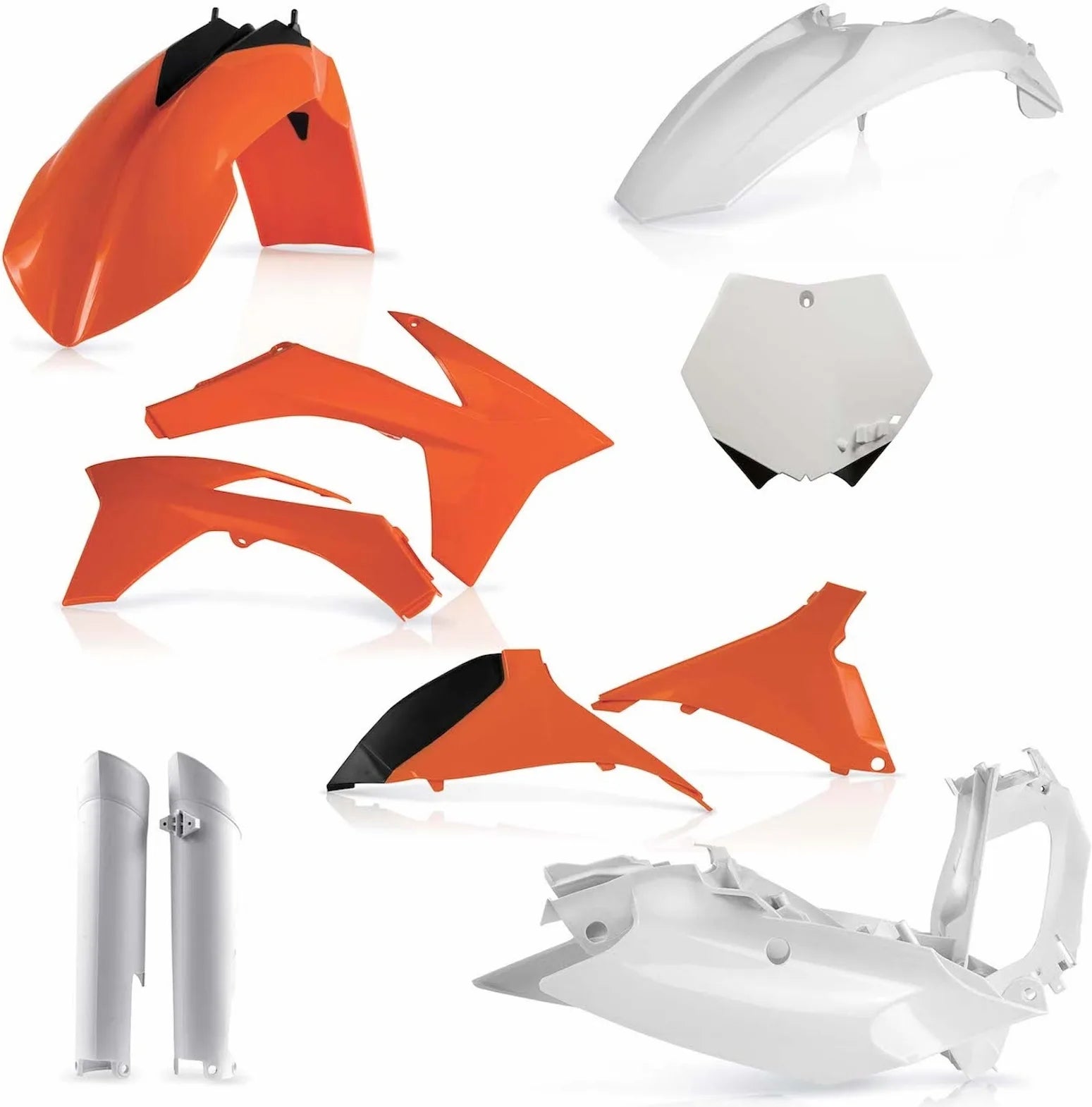 Plastics Full Kit - Acerbis Compatible With Ktm 450 Sx-F (2011-2012)