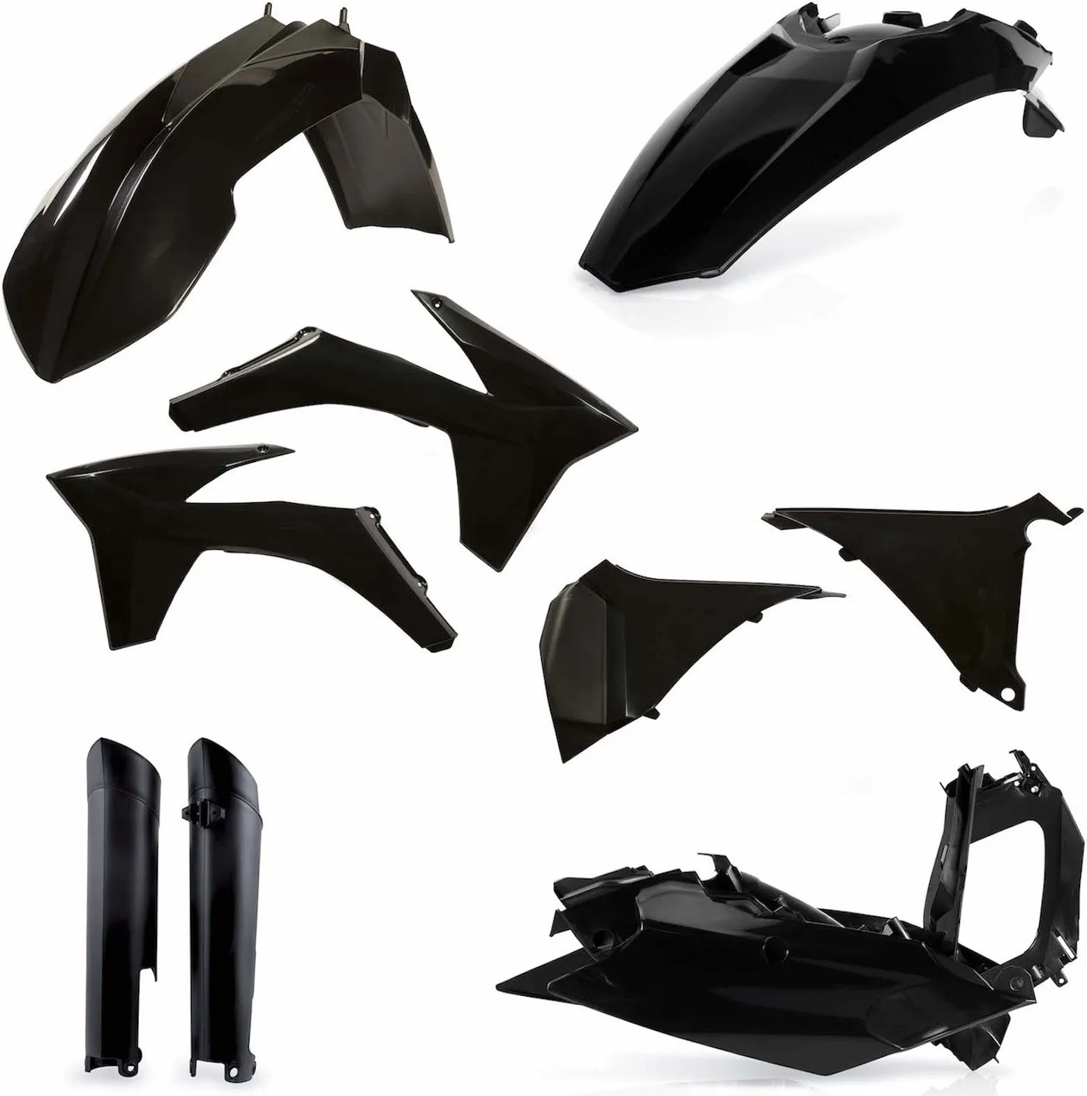 Plastics Full Kit - Acerbis Compatible With Ktm 500 Exc-F (2012-2013)