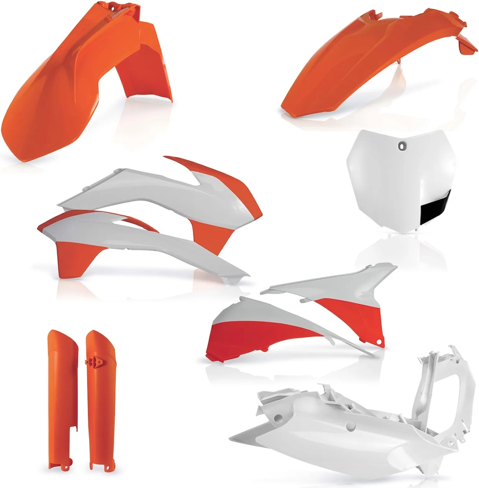 Plastics Full Kit - Acerbis Compatible With Ktm 450 Sx-F (2013-2014)