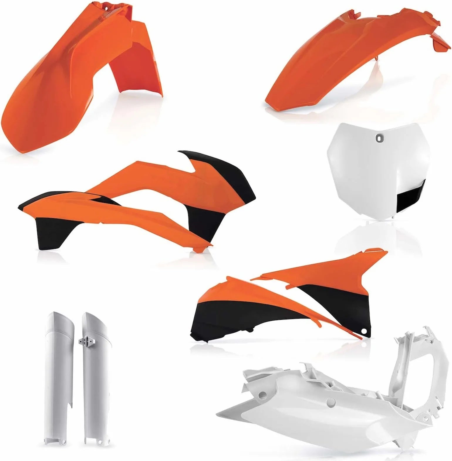 Plastics Full Kit - Acerbis Compatible With Ktm 250 Sx-F (2013-2014)