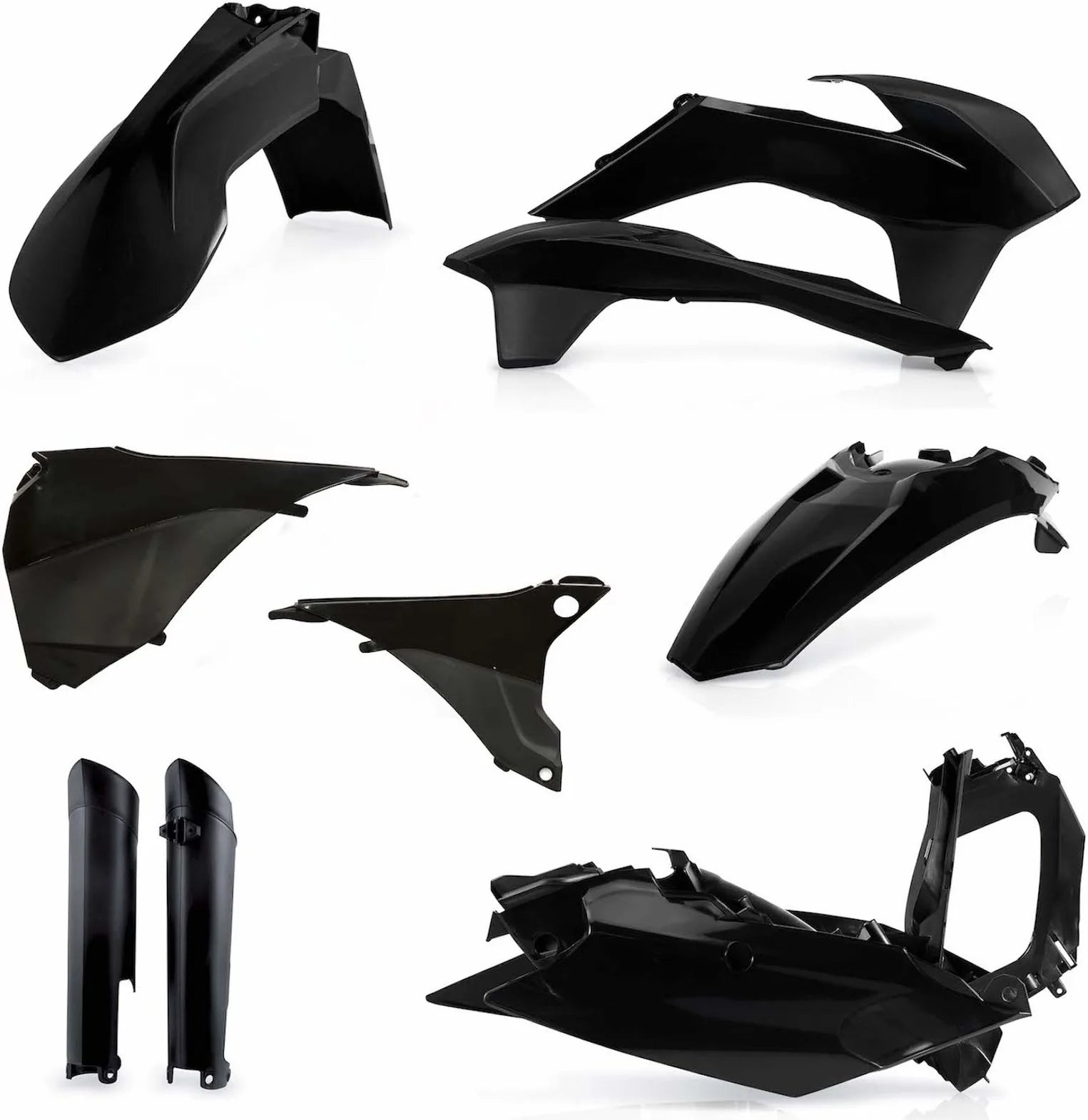 Plastics Full Kit - Acerbis Compatible With Ktm 540 Exc-F (2014-2015)
