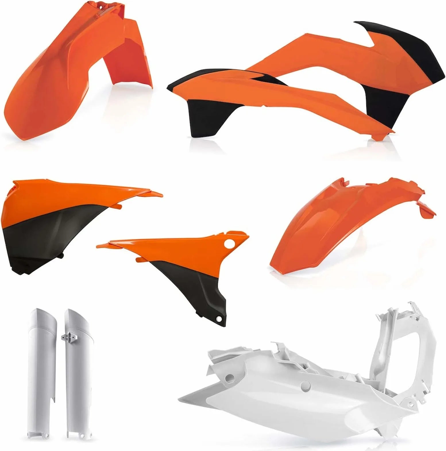 Plastics Full Kit - Acerbis Compatible With Ktm 540 Exc-F (2014-2015)