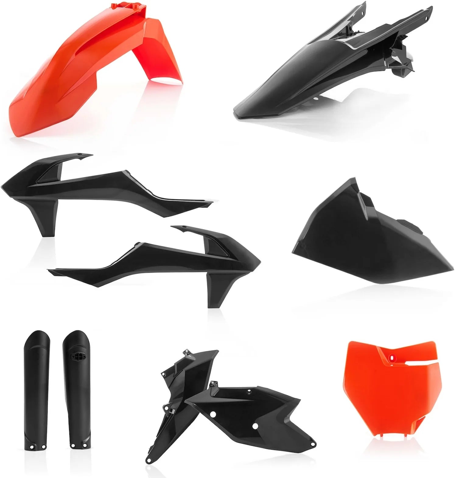 Plastics Full Kit - Acerbis Compatible With Ktm 350 Sx-F (2016-2018)