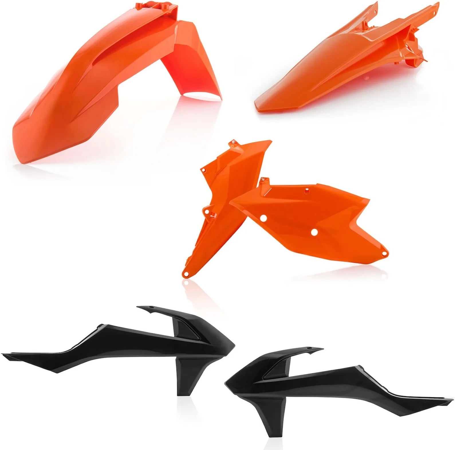 Plastics Kit - Acerbis Compatible With Ktm 450 Exc-F (2017-2018)
