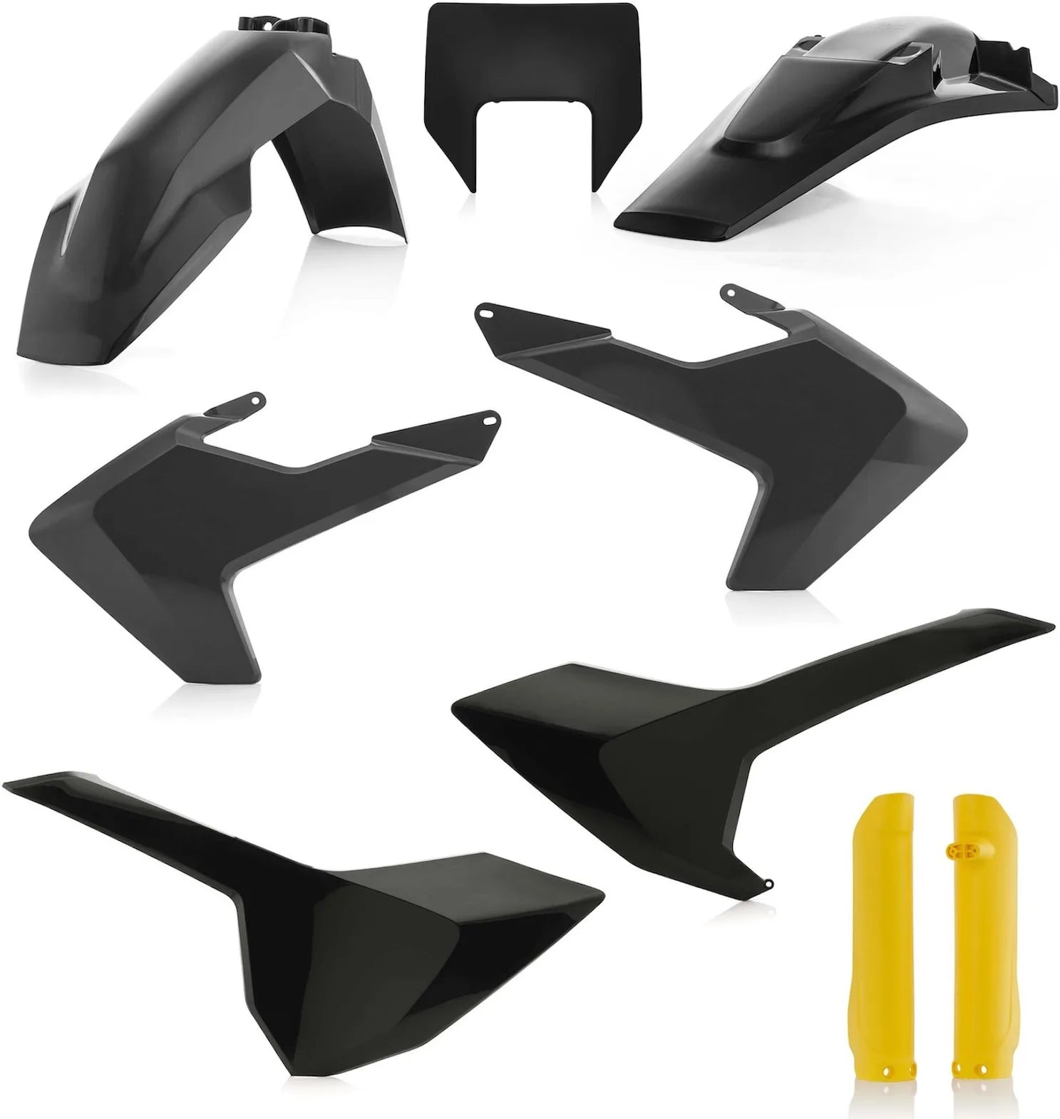 Plastics Full Kit - Acerbis Compatible With Husqvarna Tx 125 (2019)