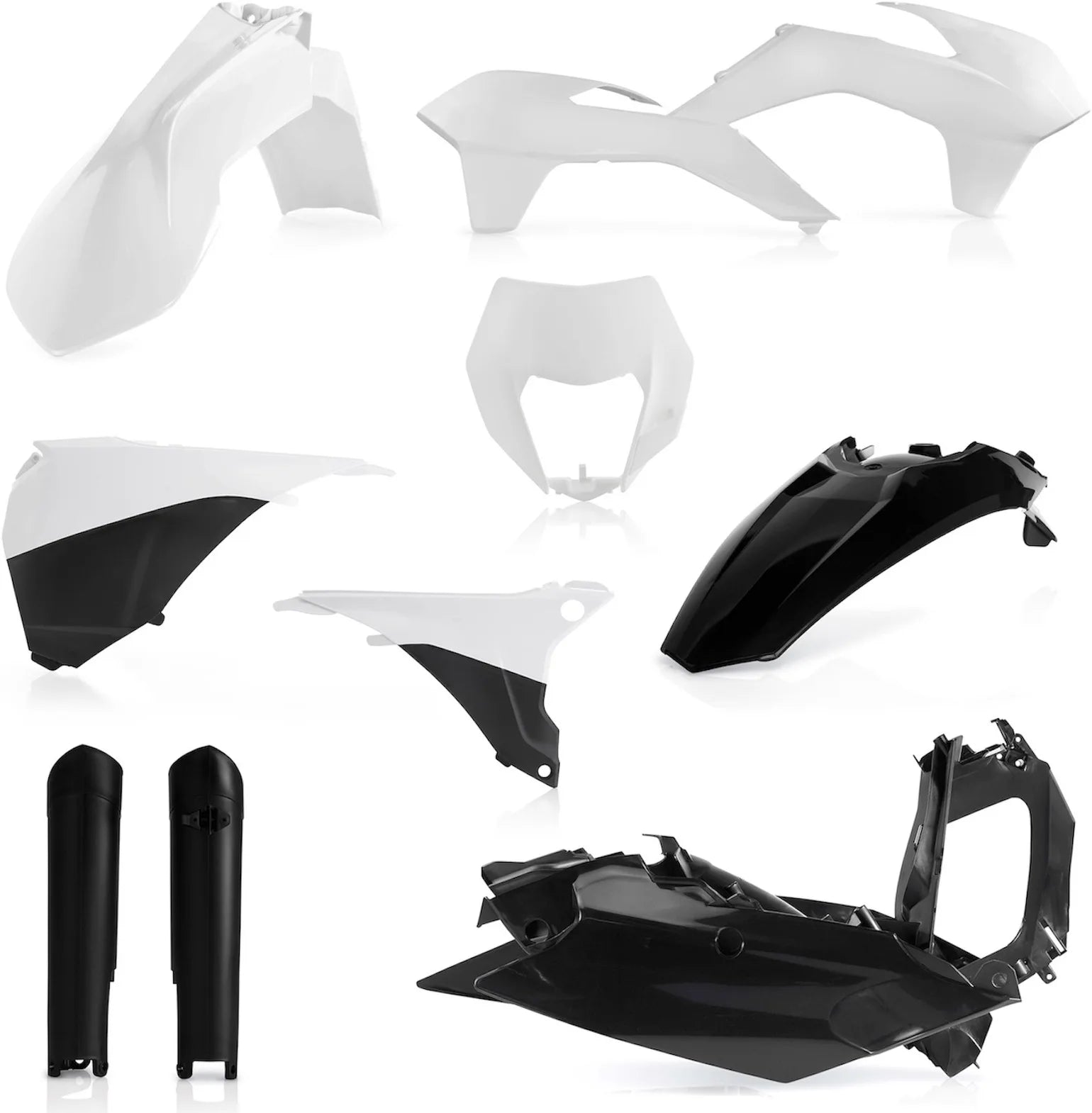 Plastics Full Kit - Acerbis Compatible With Ktm 525 Exc-F (2014-2015)