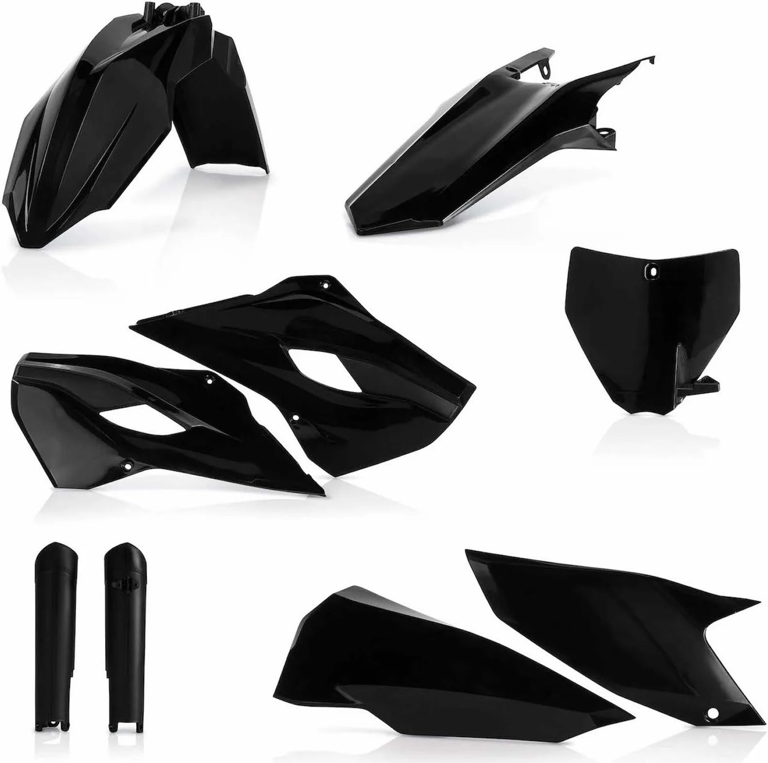 Plastics Full Kit - Acerbis Compatible With Husqvarna Te 125 (2014-2015)