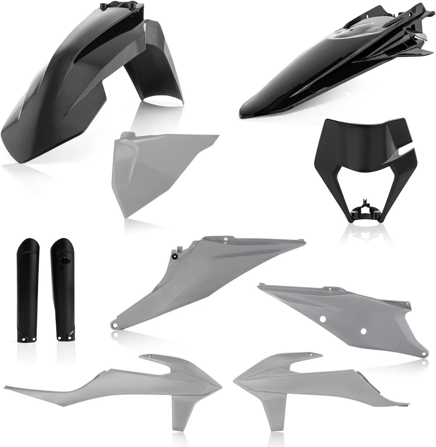 Plastics Full Kit - Acerbis Compatible With Ktm 500 Exc-F (2020-2021)