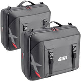 Monokey Black Side Cases - 66 Lt Nylon - Givi Compatible With Cfmoto 800 Mt (2022-2024)