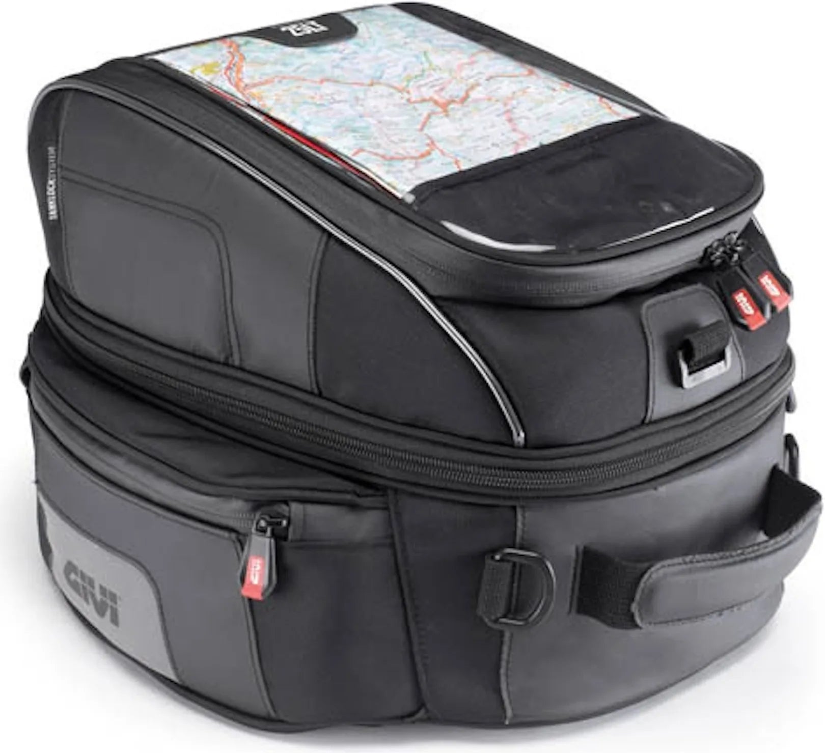 Tanklock Black Tank Bag - 25 Lt Nylon - Givi Compatible With Voge Trofeo 300 Ac Scrambler (2022-2024)