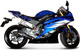 Exhaust Tip With Noise Certification Round Carbon - Termignoni Compatible With Yamaha Yzf-R6 (2006-2023)