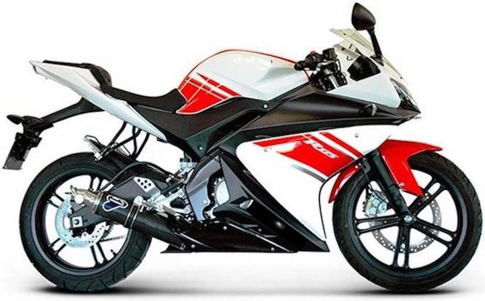 Complete Exhaust System Without Sound Certification Round Carbon - Termignoni Compatible With Yamaha Yzf-R 125 (2008-2013)