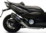 Complete Exhaust System With Sound Certification Relevance Carbon Carbon Cap - Termignoni Compatible With Yamaha Xp 530 T-Max (2012-2016)