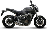 Complete Catalytic Exhaust System Without Sound Certification Relevance Titanium Carbon Cap - Termignoni Compatible With Yamaha Mt-09 (2014-2020)