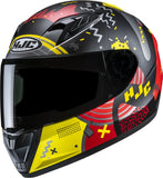 Full-Face Motorcycle Helmet Hjc Y10 Advanced Polycarbonate Mc1Sf Mika Size 07 S