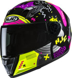 Full-Face Motorcycle Helmet Hjc Y10 Advanced Polycarbonate Mc3H Mika Size 09 L