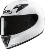 Full-Face Motorcycle Helmet Hjc Y10 Advanced Polycarbonate Pearl White Size 07 S