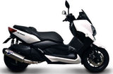 Exhaust Tip Without Sound Certification Relevance Stainless Steel Carbon Cap - Termignoni Compatible With Yamaha X-Max 400 (2010-2020)