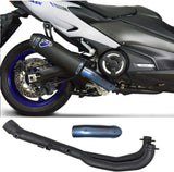 Complete Exhaust System Without Sound Certification Scream Titanium Black Carbon Cap - Termignoni Compatible With Yamaha Xp 530 T-Max (2017-2022)