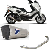 Complete Exhaust System Without Catalytic Converter And Without Sound Certification Relevance Titanium Carbon Cap - Termignoni Compatible With Yamaha N-Max 125 (2017-2020)