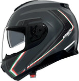 Flip-Up Travelling Motorcycle Helmet Nolan N100-6 Lava Grey / Italy Radiante 359 Size M