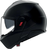 Flip-Up Travelling Motorcycle Helmet Nolan N120-1 Black / Flat Classico 302 Size Xxs