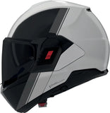 Flip-Up Travelling Motorcycle Helmet Nolan N120-1 Pearl / Black / Grey Verniciatura Speciale 356 Size S