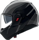 Flip-Up Travelling Motorcycle Helmet Nolan N120-1 Lava Grey / Black / Anthracite Fluente 361 Size M