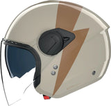 Urban Commuting Motorcycle Helmet Nolan N20-2 Visor Ivory / Ochre Impeto 343 Size Xxl