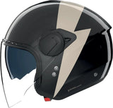 Urban Commuting Motorcycle Helmet Nolan N20-2 Visor Black / Ivory Impeto 344 Size L