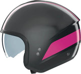 Urban Commuting Motorcycle Helmet Nolan N20-2 Lava Grey / Fuchsia Dolce Vita 346 Size Xxl