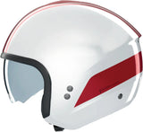 Urban Commuting Motorcycle Helmet Nolan N20-2 White / Red Dolce Vita 347 Size S